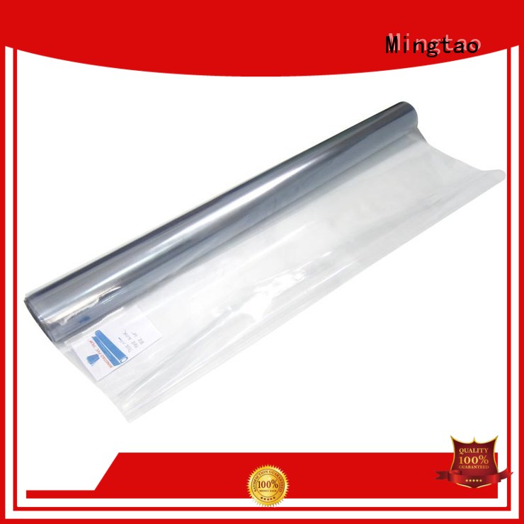Mingtao waterproof white pvc sheet bulk production for table mat