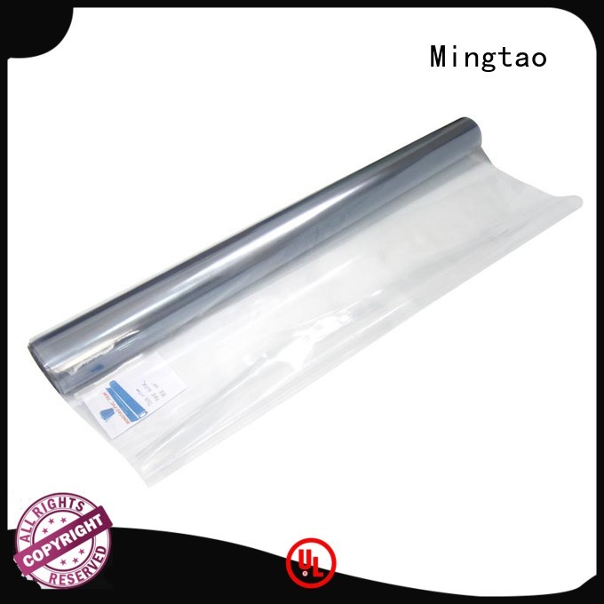 Mingtao Breathable clear pvc film transparent pvc film High transparency for packing