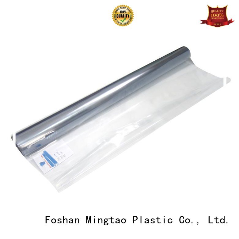 Mingtao non-sticky clear pvc sheet customization for table cover