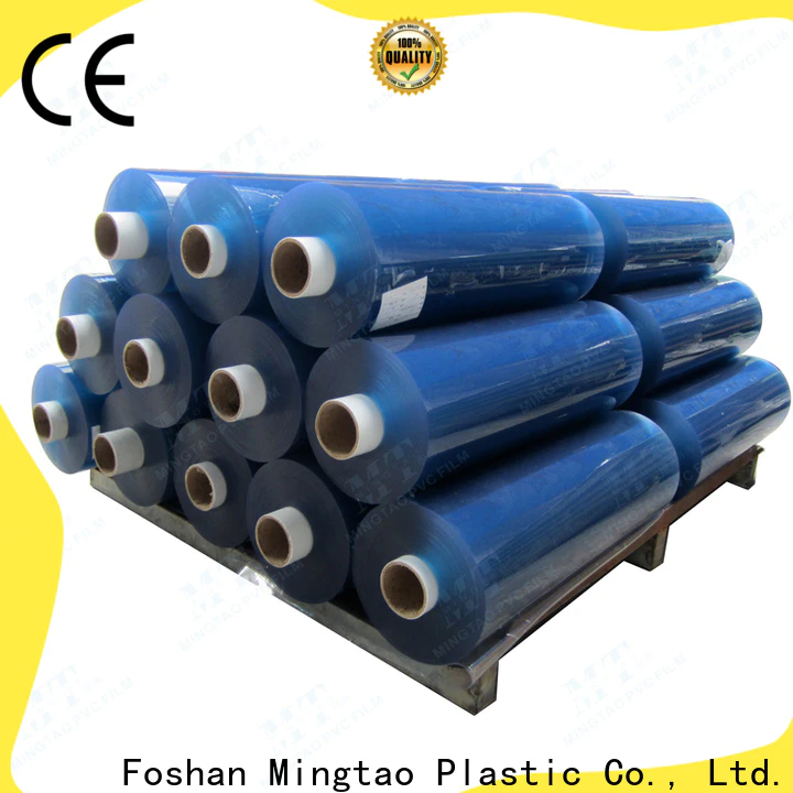 Mingtao blue printed pvc film for wholesale for table mat