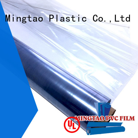 Mingtao High quality PVC clear pvc film transparent pvc film free sample for table mat