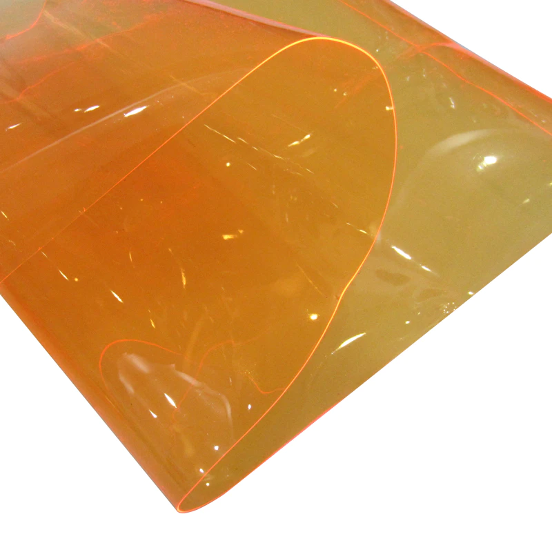 flexible colored transparent clear pvc film