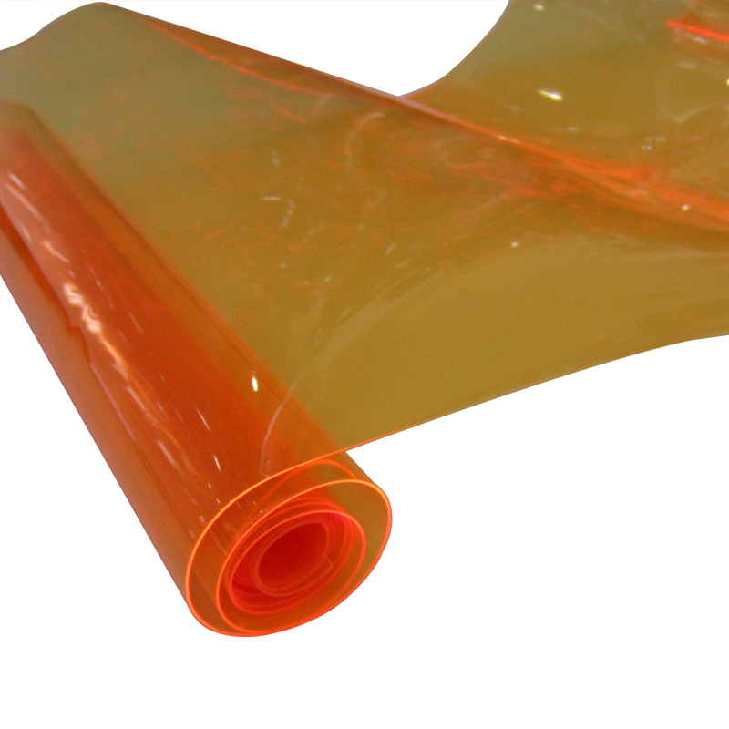 flexible colored transparent clear pvc film