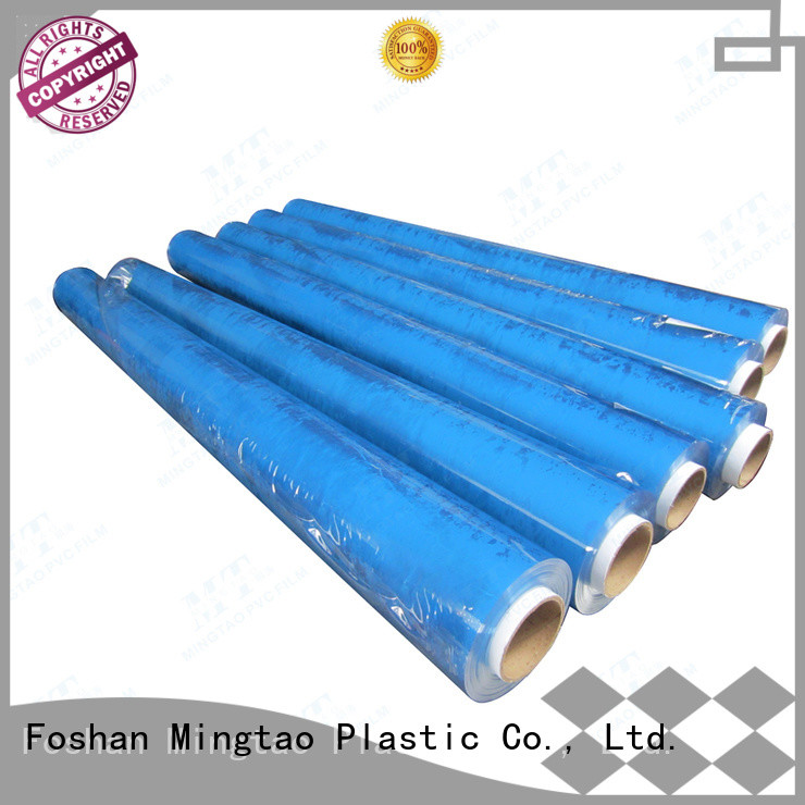 Mingtao blue pvc film transparent bulk production for packing