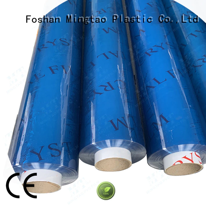 on-sale clear blue plastic film pvc customization for packing