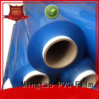 Mingtao blue clear plastic film customization for television cove