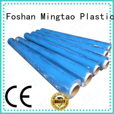 Mingtao blue pvc super clear film* bulk production for table mat